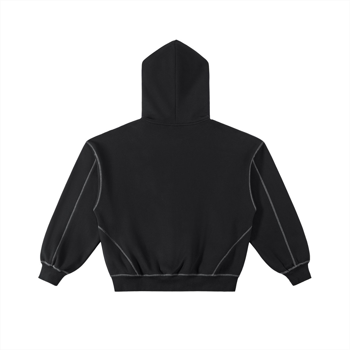 Mens Contrast Stitch Zip Up Hoodie Casual Streetwear S M L XL