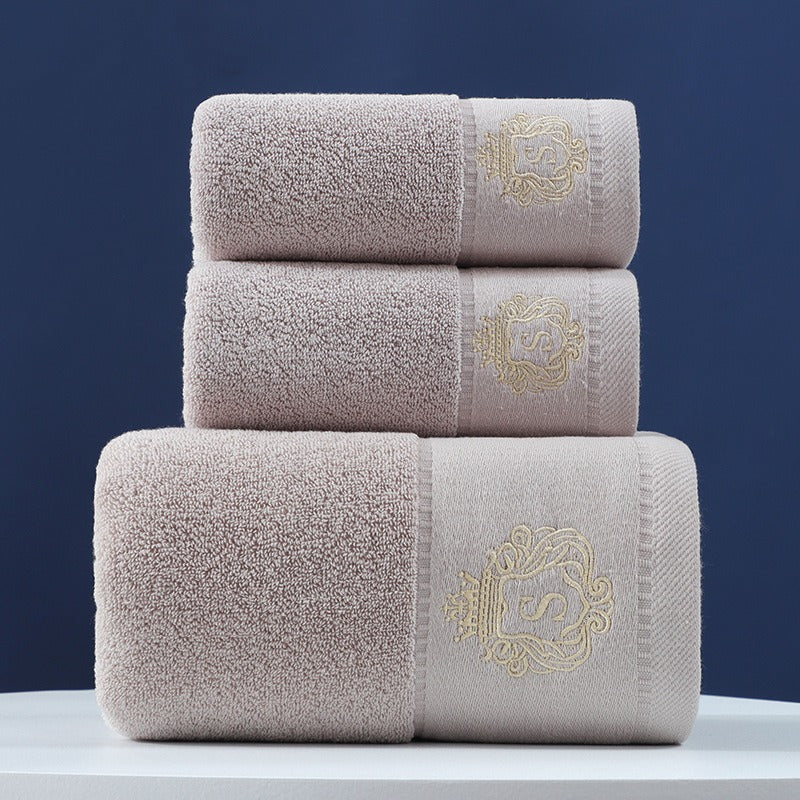 Soft absorbent cotton bath towel