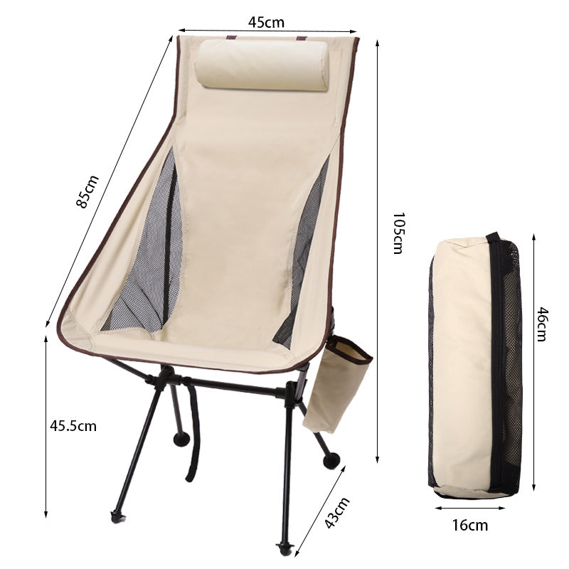 Camping chair in brown