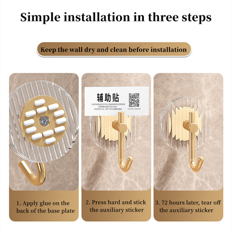 Adhesive backing of the no-drill coat hook