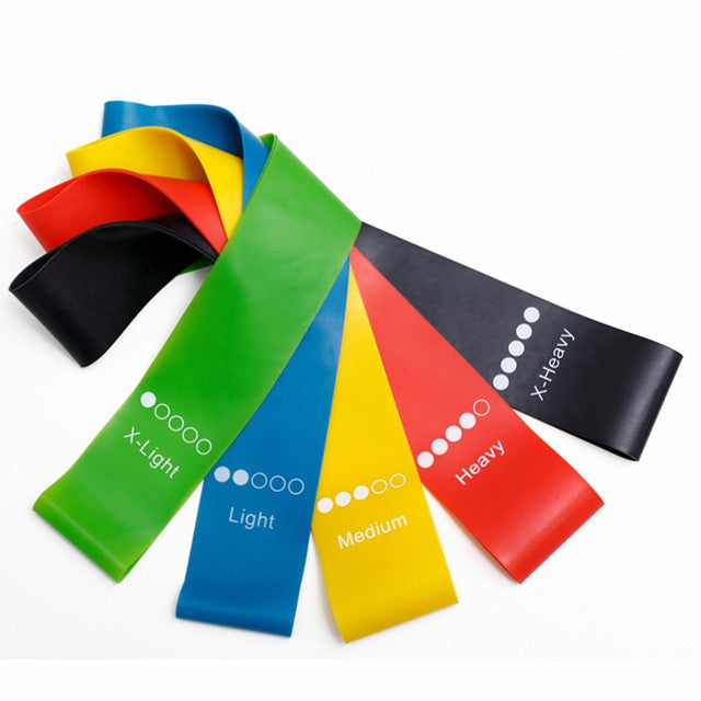 Resistance band shoulder exercise