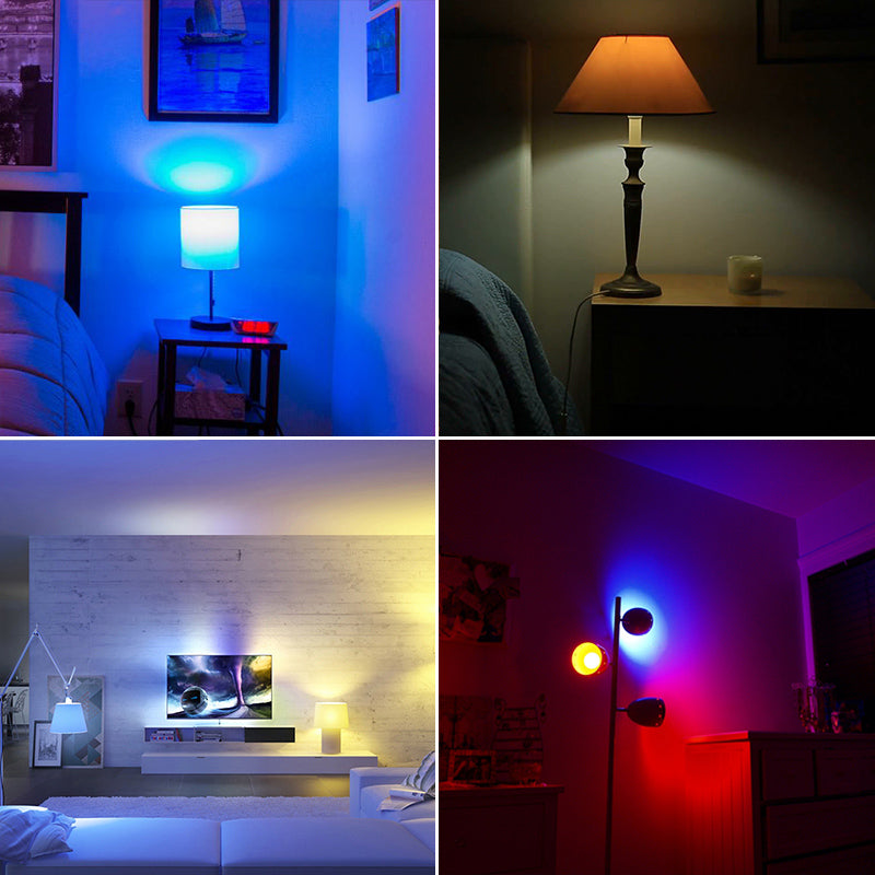 Smart bulb showing warm and cool white light settings