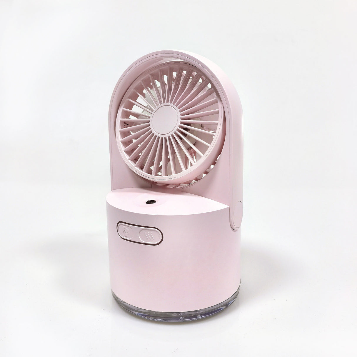 Refillable water tank on the misting fan