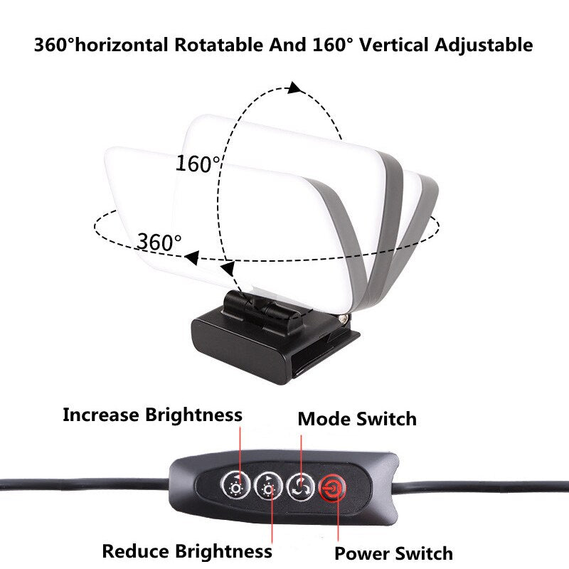 Mini video light held in hand