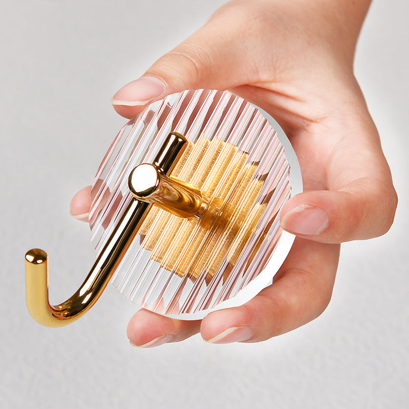 Premium no-drill adhesive coat hooks in gold