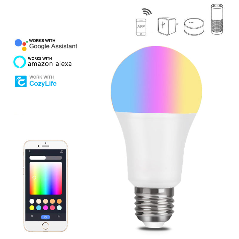 E27, E26 and B22 fitting options for the smart bulb