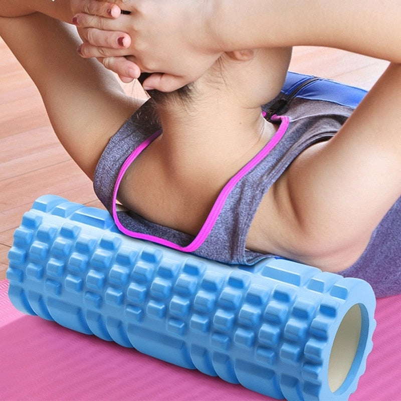 Foam roller used on the back