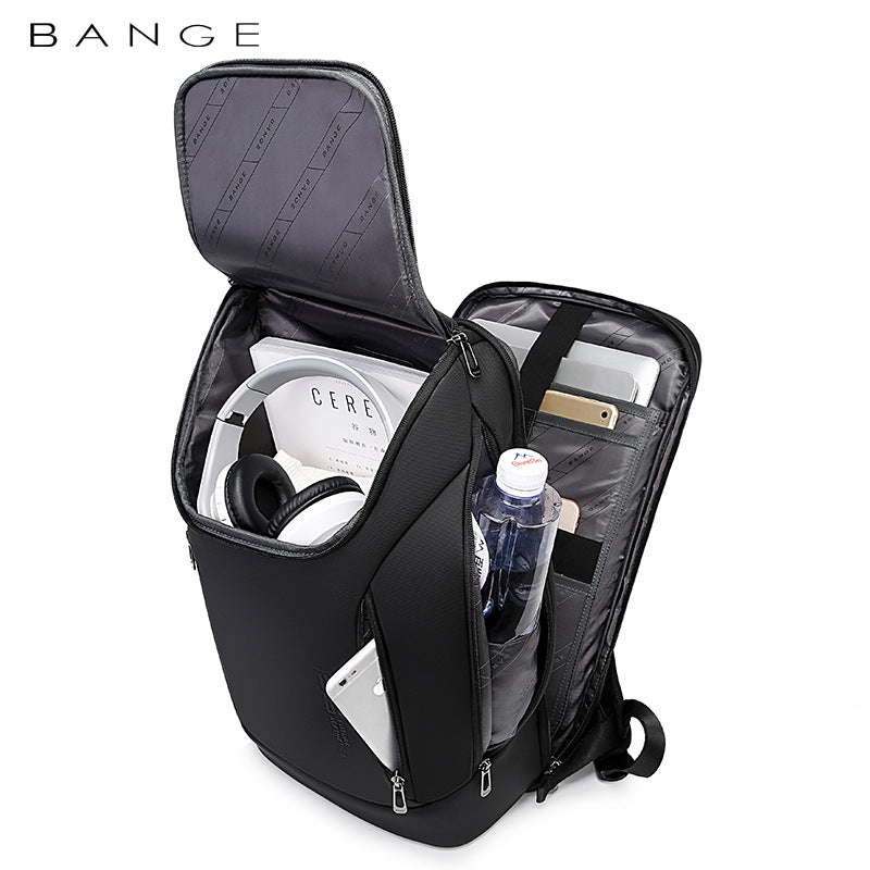 Backpack laptop compartment open