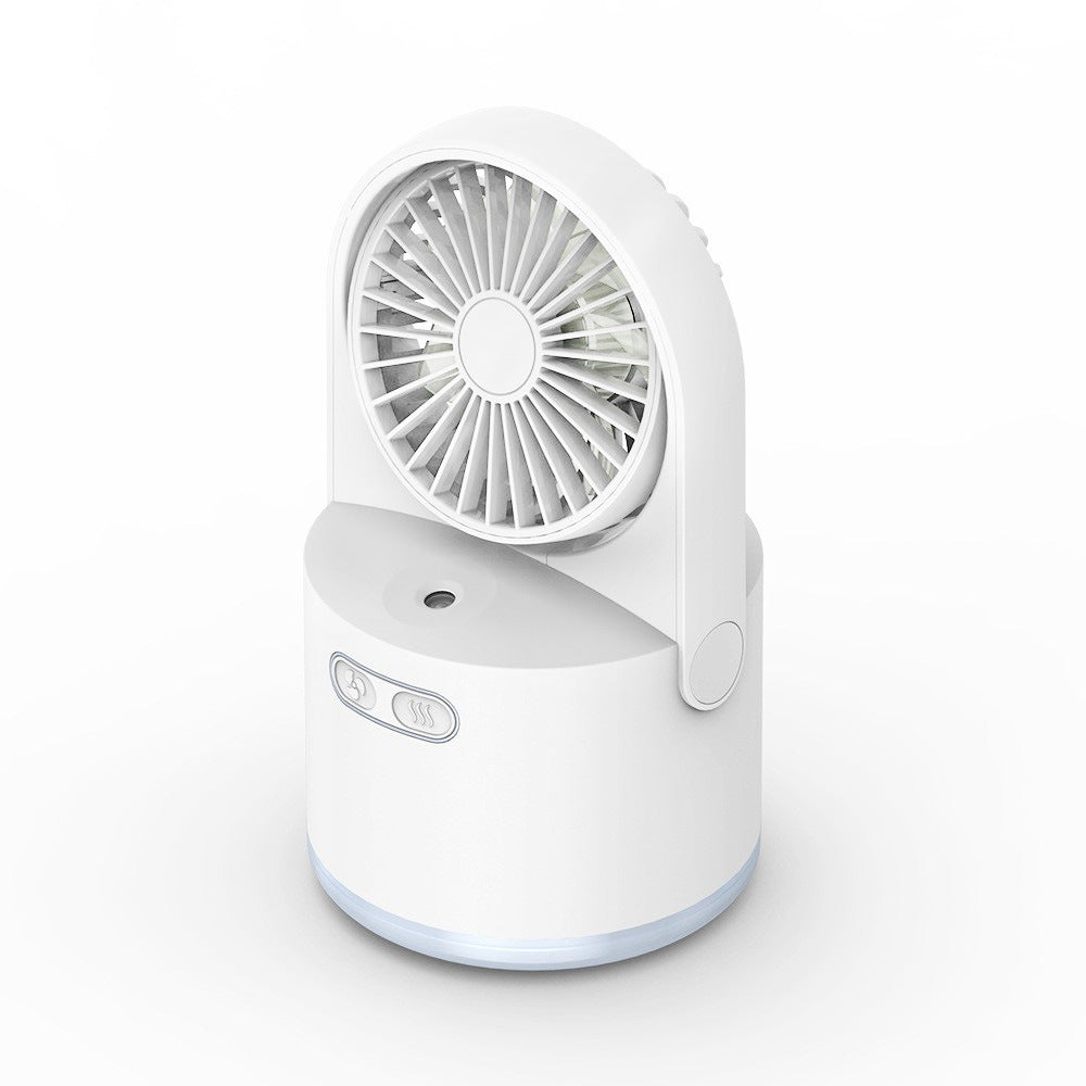 Misting desk fan in pink