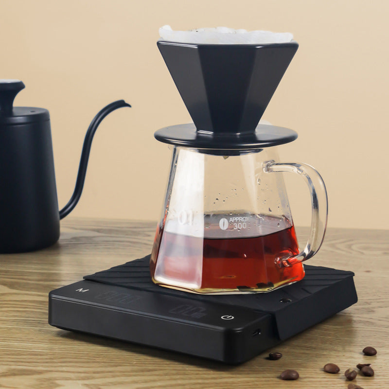 Coffee scales weighing beans