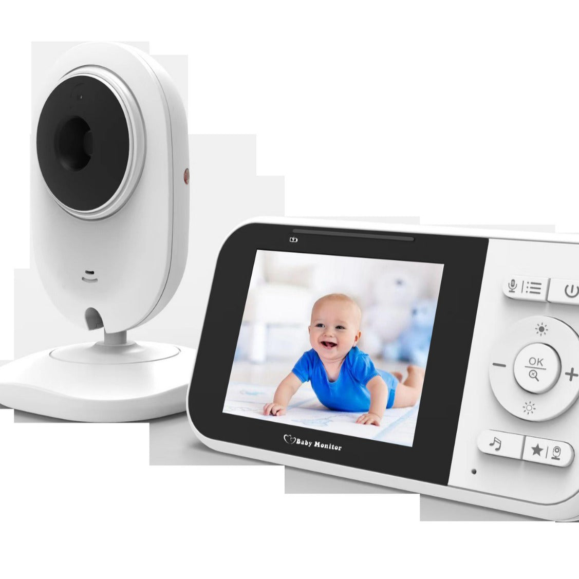 Baby monitor camera in the nursery