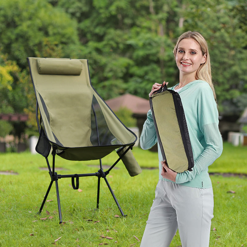 Camping chair in green