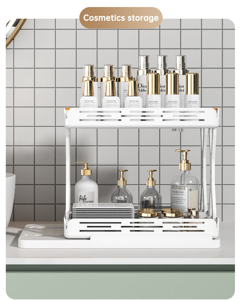 Double layer spice rack from above