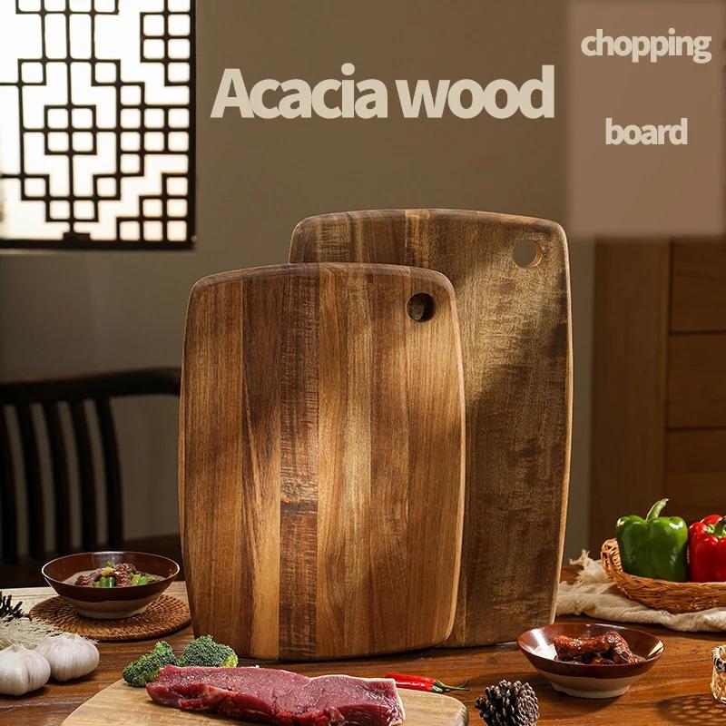 Solid acacia wood chopping board