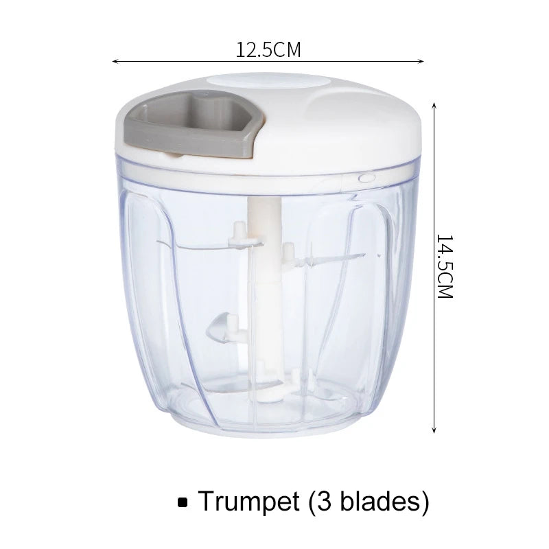 Food chopper with herbs and vegetables
