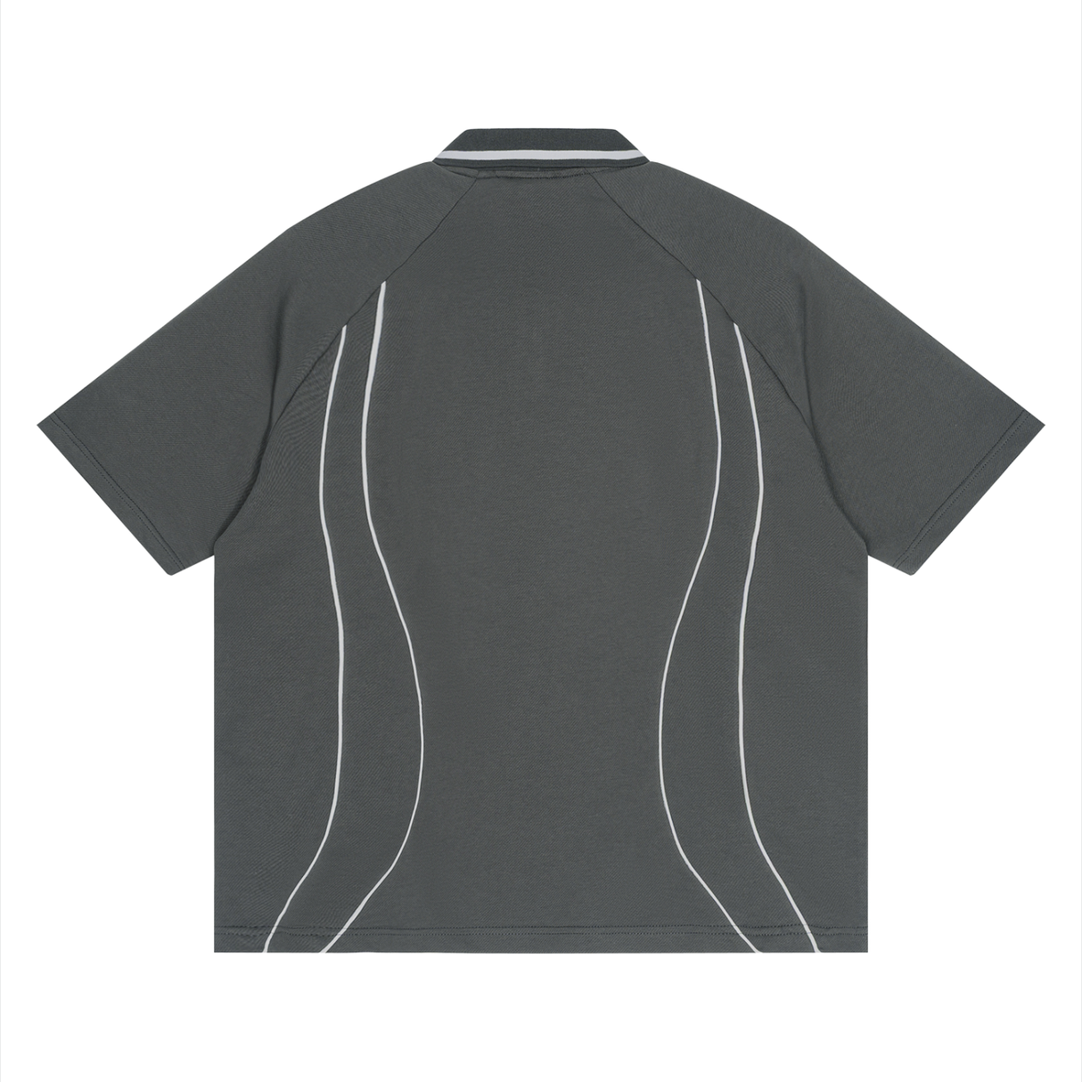 Mens Piping Detail Polo Shirt Short Sleeve Smart Casual S M L XL