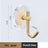 Gold and silver coat hook finishes