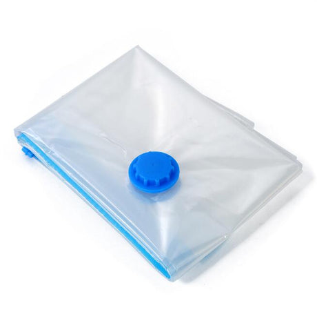 One-way air valve on the vacuum storage bag