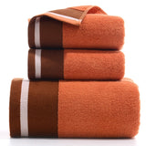 Cotton towel set in blue