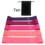 Resistance band set with carry pouch
