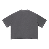Mens Vintage Wash Boxy T-Shirt Oversized Streetwear S M L XL
