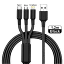 Charging cable connectors close-up