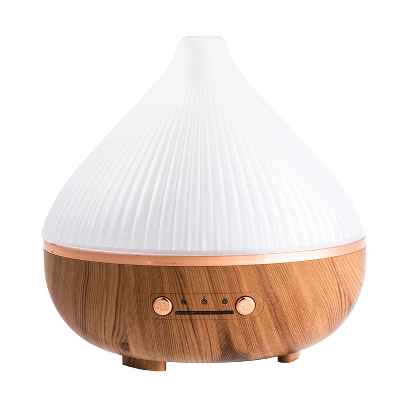 Wood grain diffuser in white and light wood grain finishes