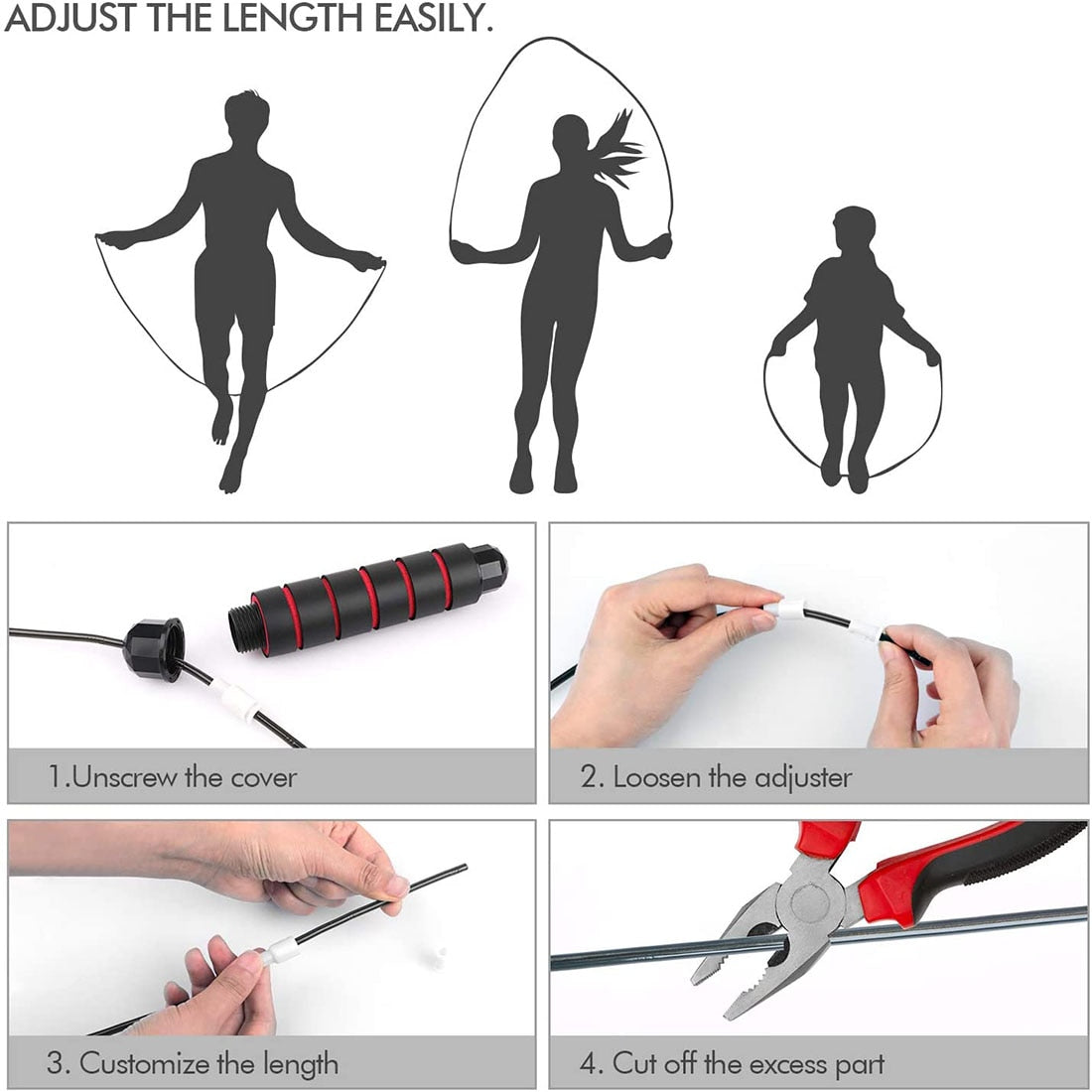 Jump rope in black