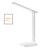 Built-in USB charging port on the lamp base