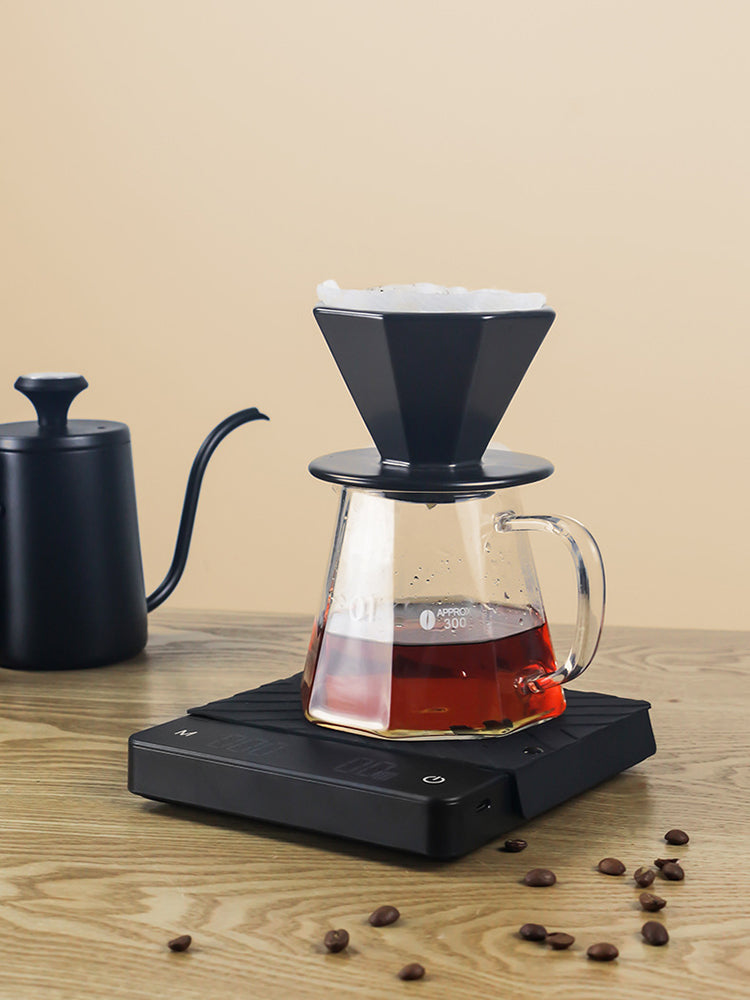 Coffee scales shown in small and large sizes
