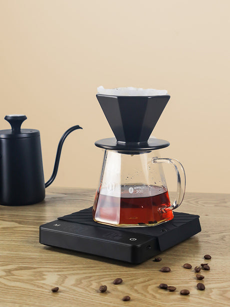 Coffee scales shown in small and large sizes