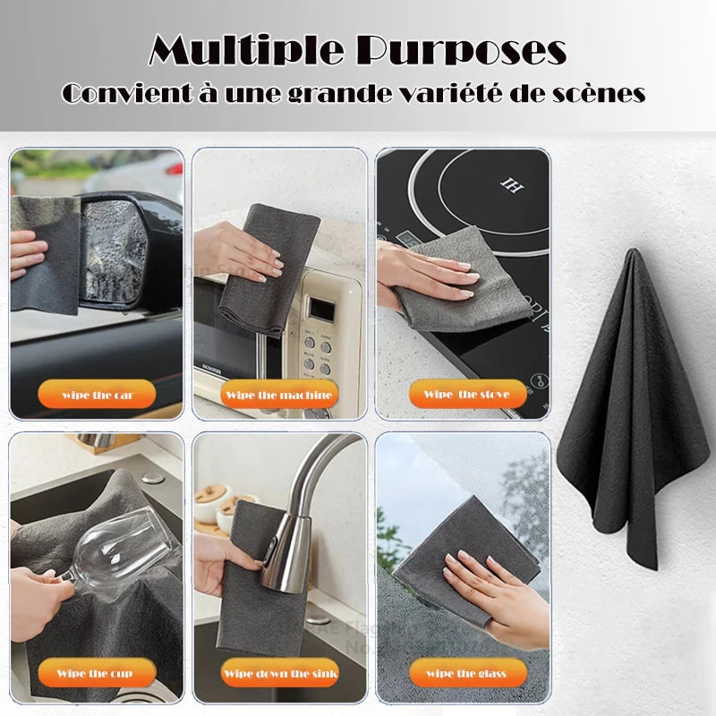 Microfibre cloth cleaning a car