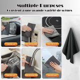Microfibre cloth cleaning a car