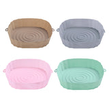 Silicone air fryer liner from above