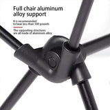 Camping chair folded into carry bag