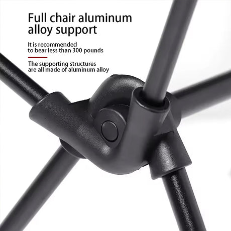 Camping chair folded into carry bag