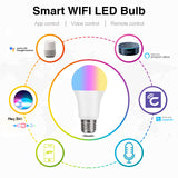 Smart bulb controlled from a phone app