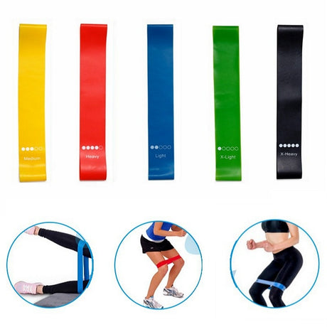 Resistance band used for squats