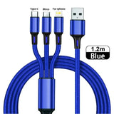 Cable charging a phone