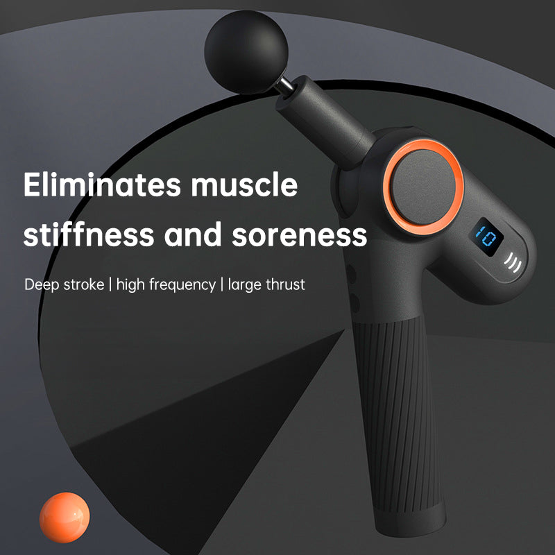 Massage gun rotating head
