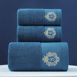 Towels hanging in a bathroom