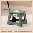 Folding stool size comparison