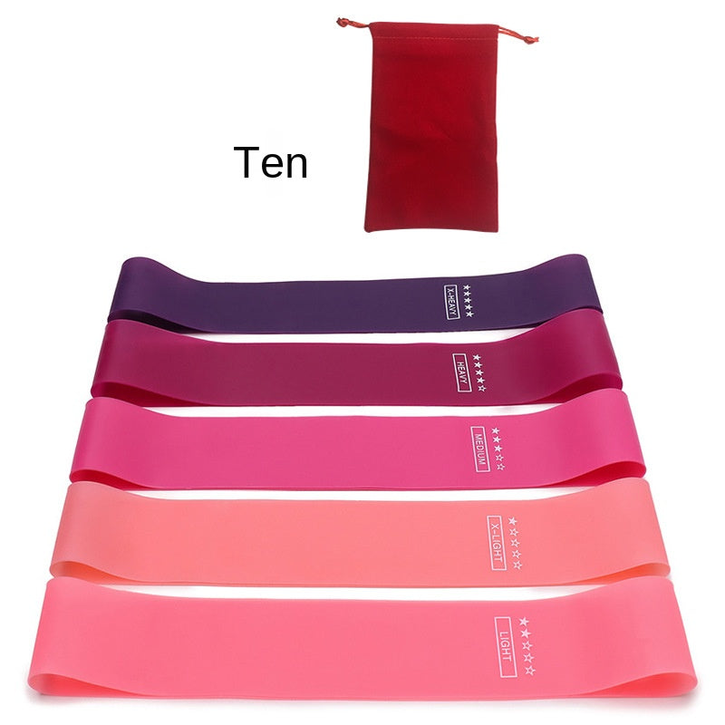Resistance band yoga stretch