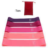 Resistance band yoga stretch
