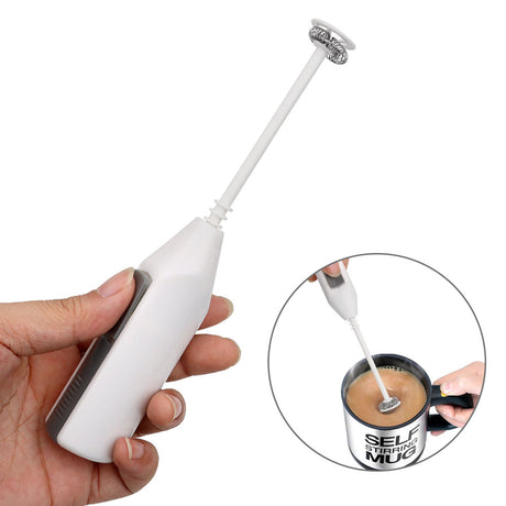 Handheld electric milk frother