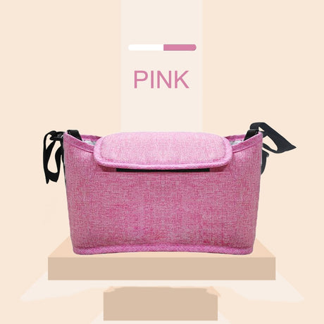 Adjustable straps on the stroller organiser