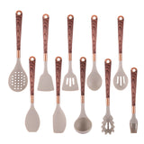 Utensil set stored on a kitchen worktop