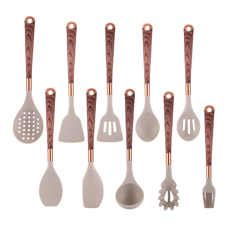 Utensil set stored on a kitchen worktop
