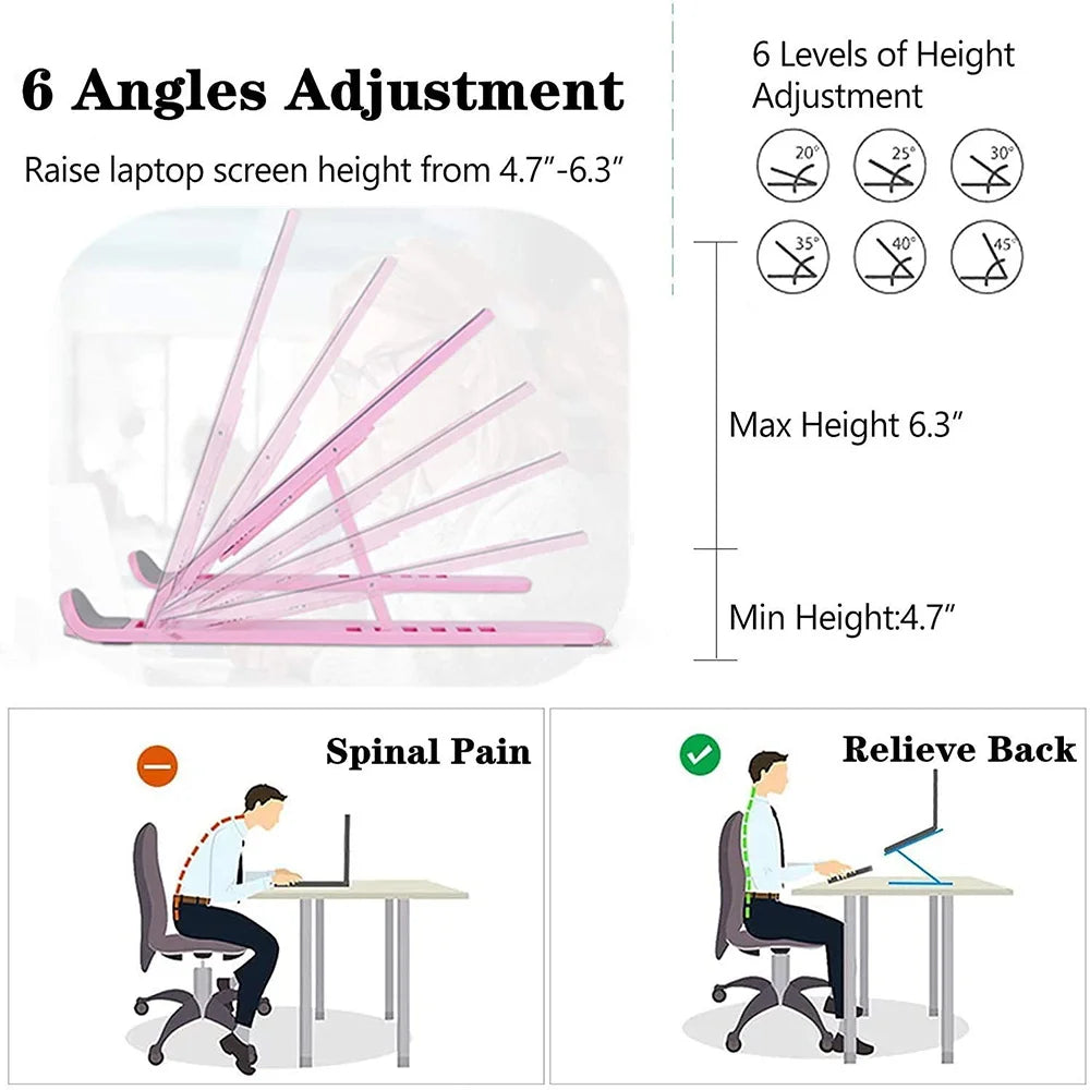 Laptop stand folded flat