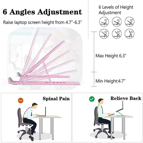 Laptop stand folded flat